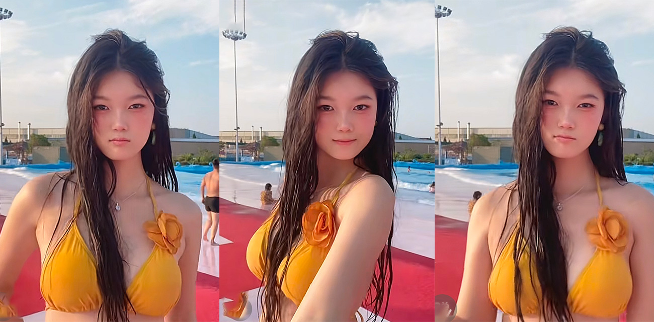 抖音擦边主播【谁偷了我的么蟹黄包】直播换衣不慎电视屏幕倒映露点极品美乳煞是喜人